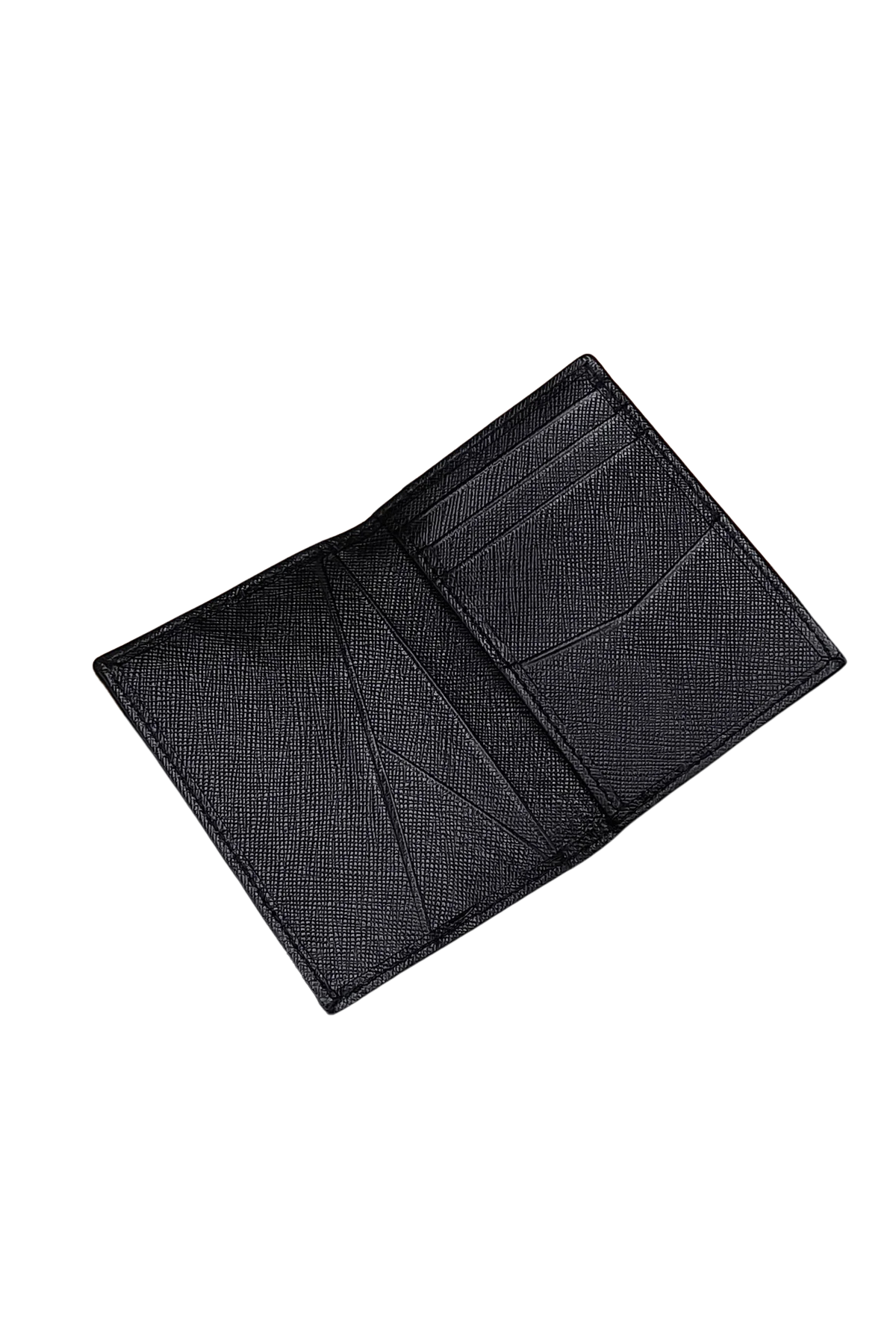 Slim Black Leather Card Holder for Men – Minimalist & Textured Design