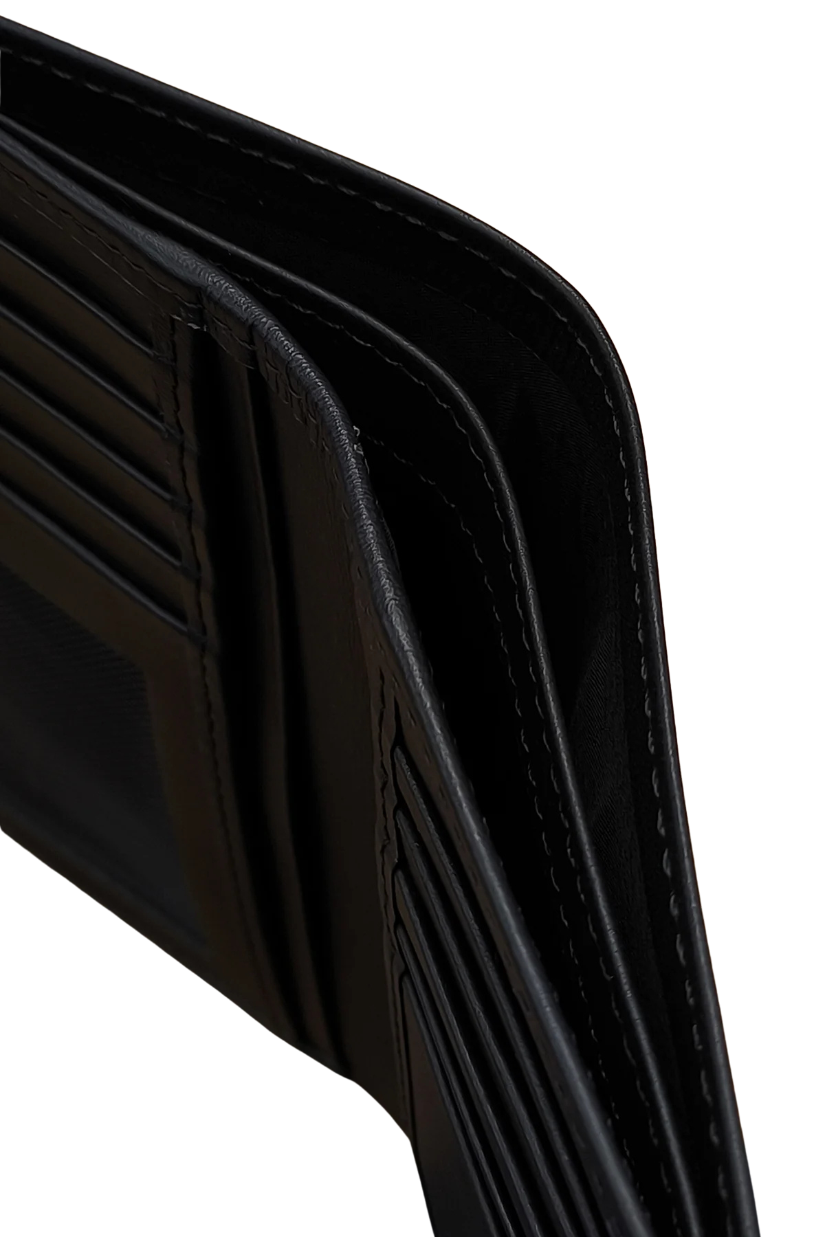 Men’s Black Leather Wallet - Classic Slim Bifold Design