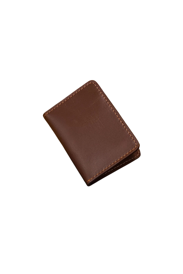 Rich Brown Leather Bifold Wallet for Men