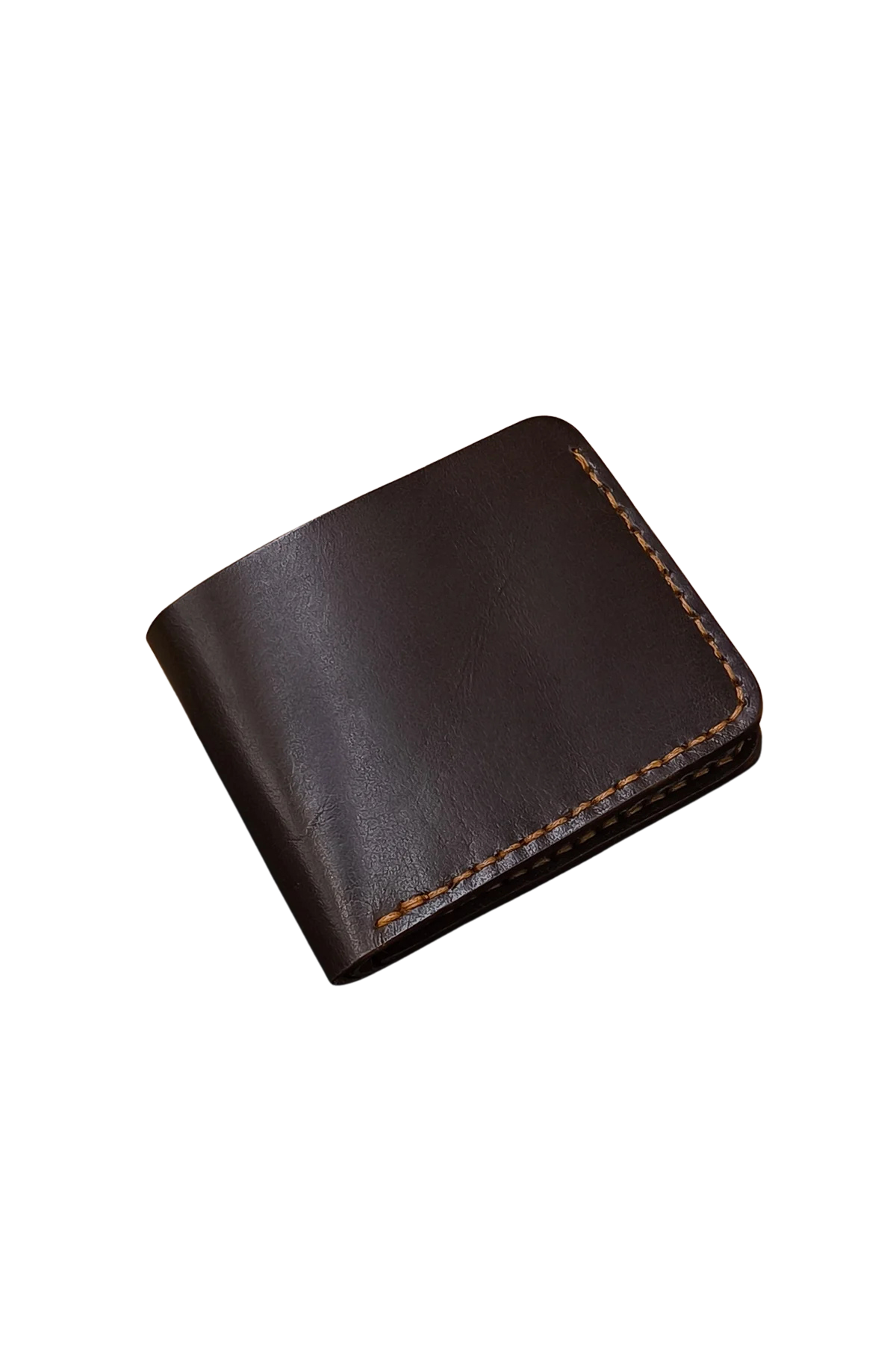 Classic Dark Brown Leather Bifold Wallet - Timeless & Durable Design