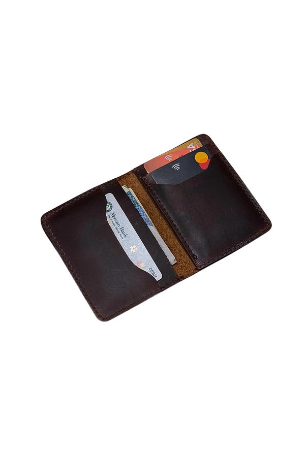 Classic Brown Leather Bifold Wallet for Men