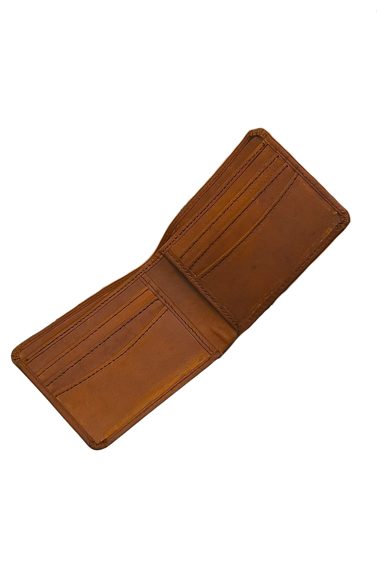 Brown Leather Bifold Wallet for Men - Sleek and Durable Design