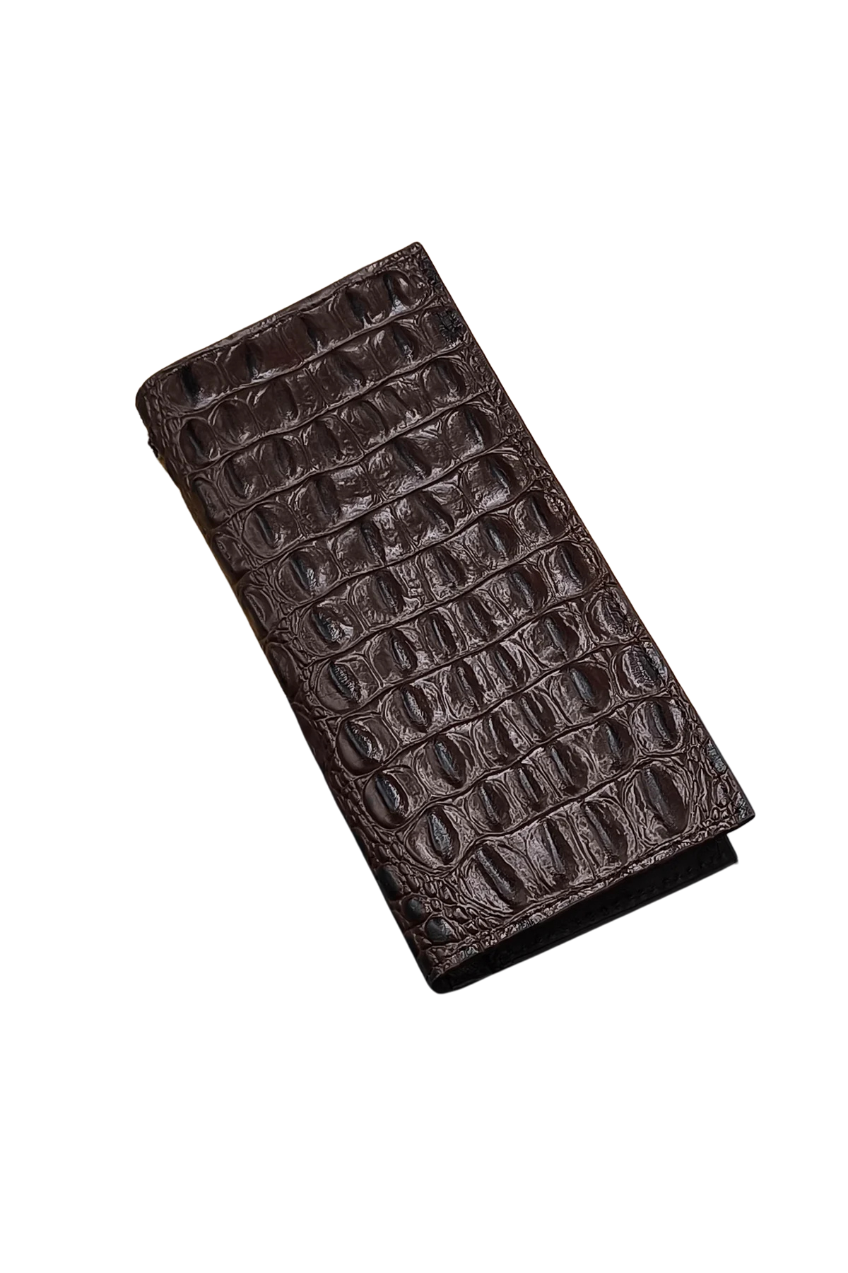 Men’s Brown Crocodile Leather Wallet - Functional and Stylish