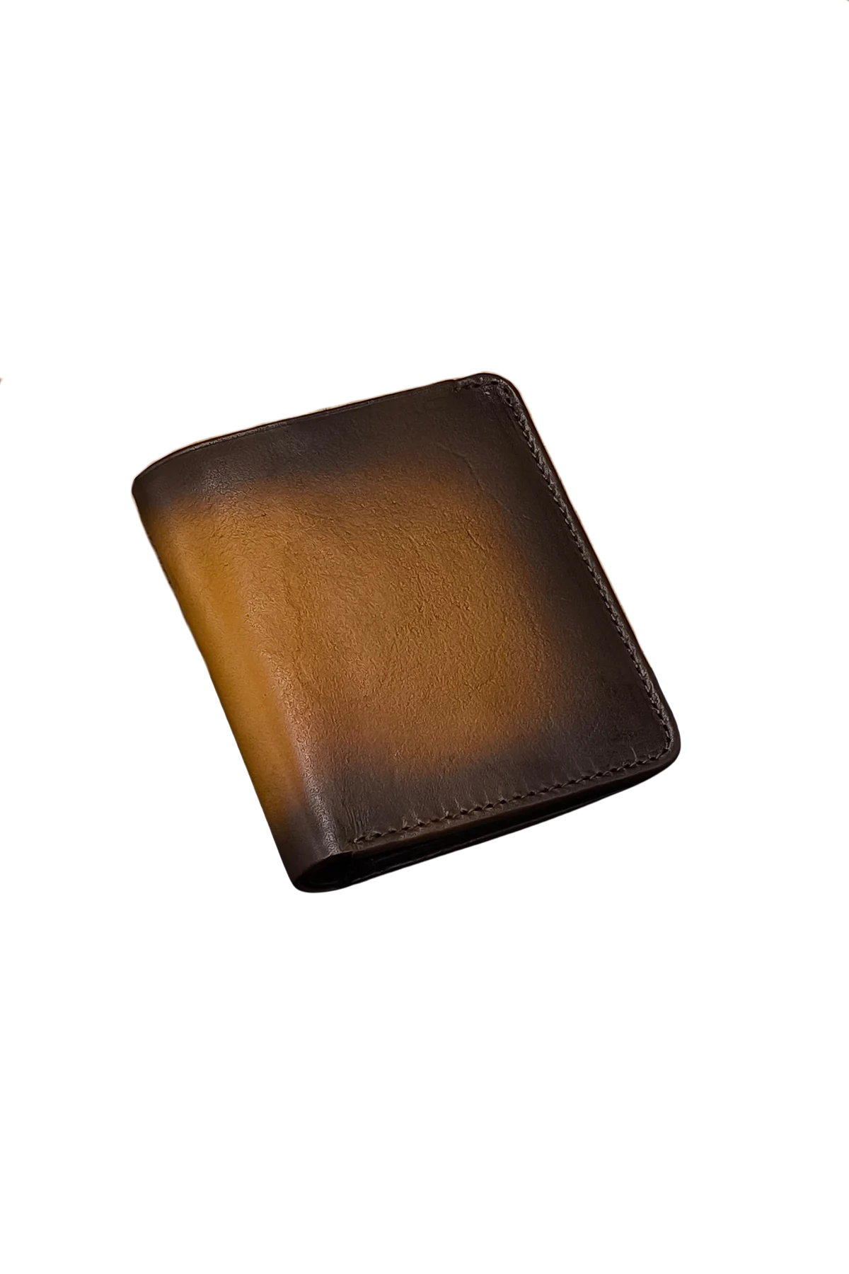 Hand-Burnished Leather Wallet – Simple and Slim for Men