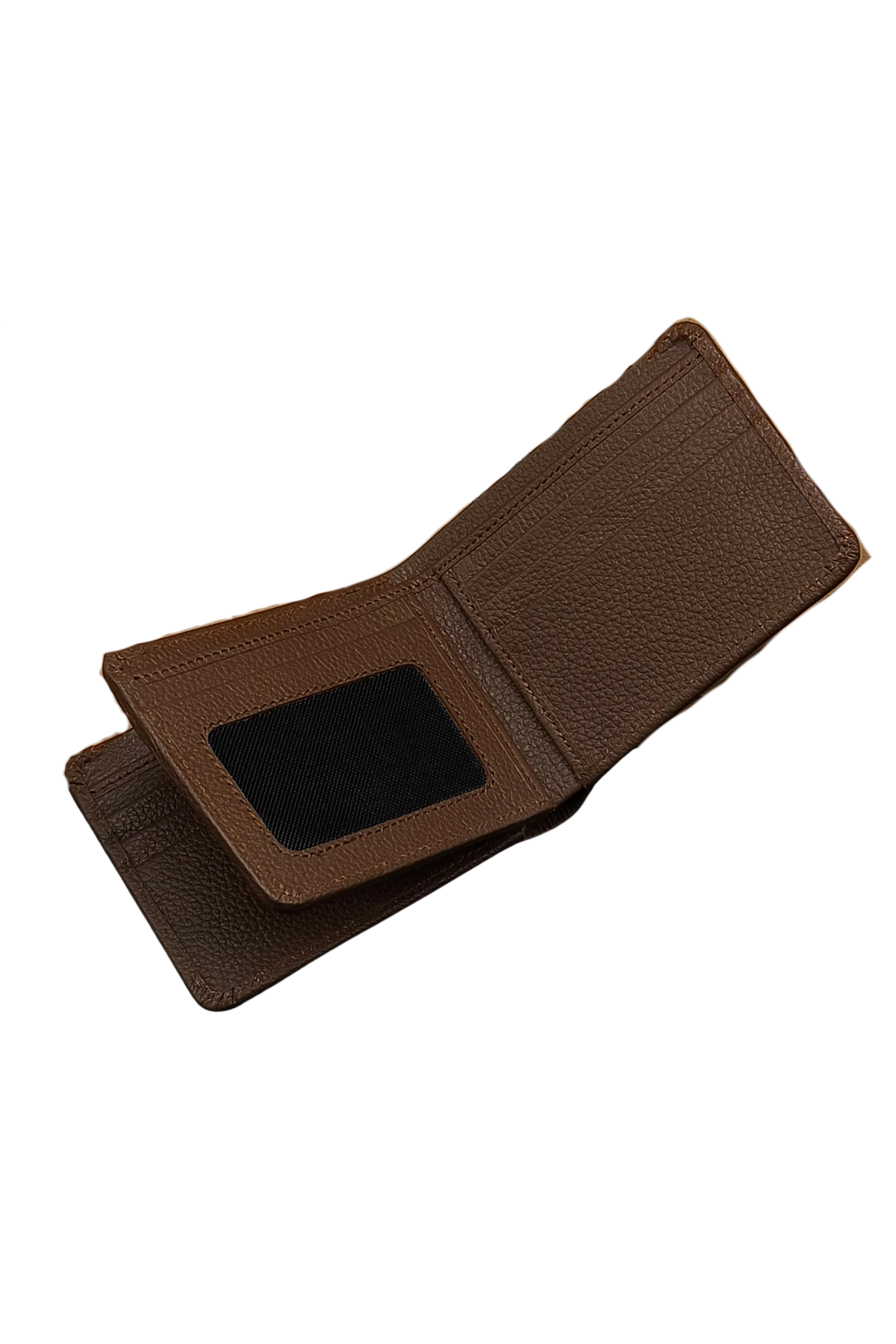 Men’s Brown Leather Wallet with Coin Pocket