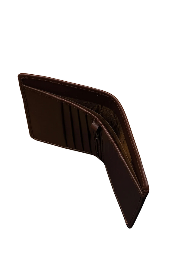 Classic Tan Leather Bifold Wallet