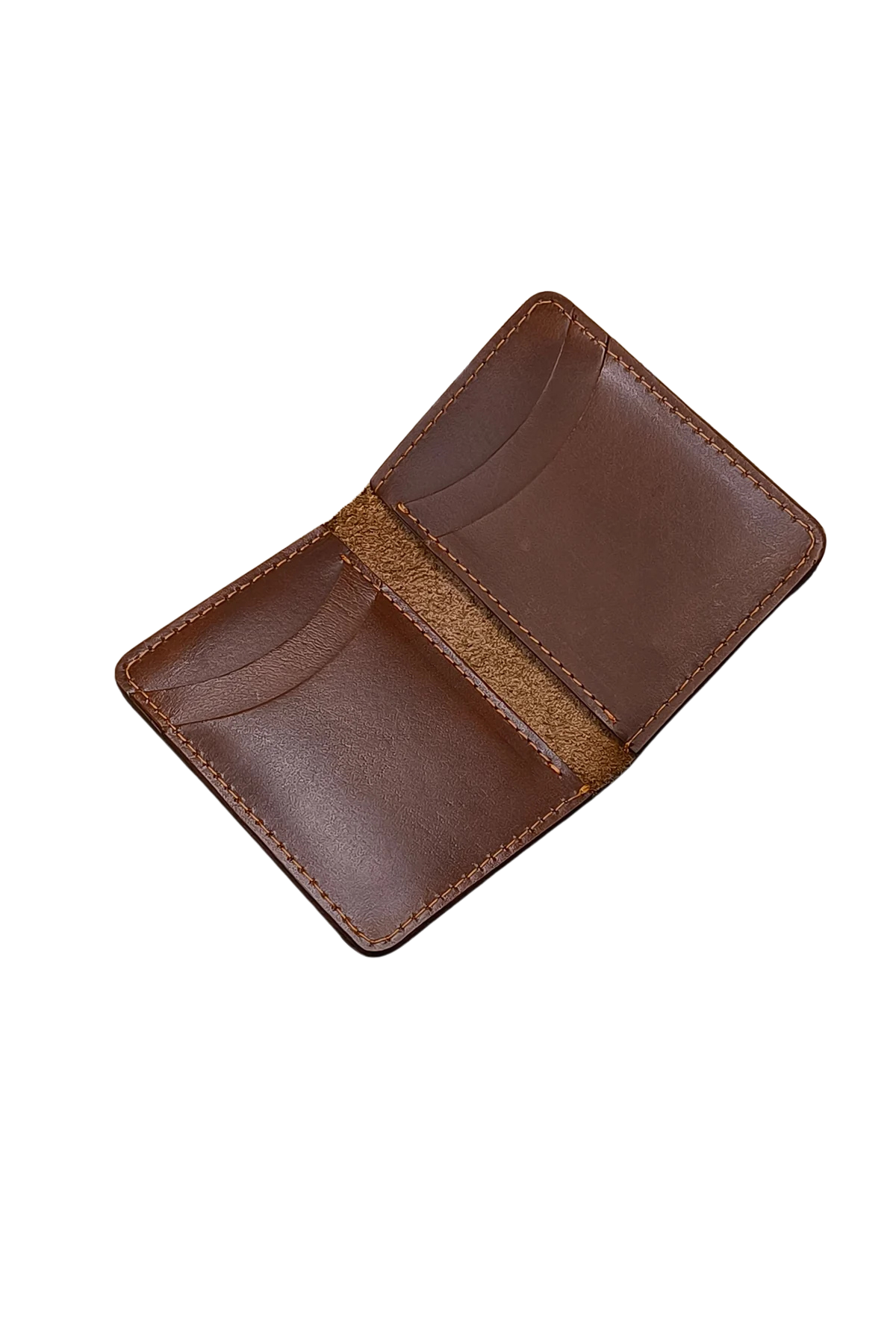 Rich Brown Leather Bifold Wallet for Men
