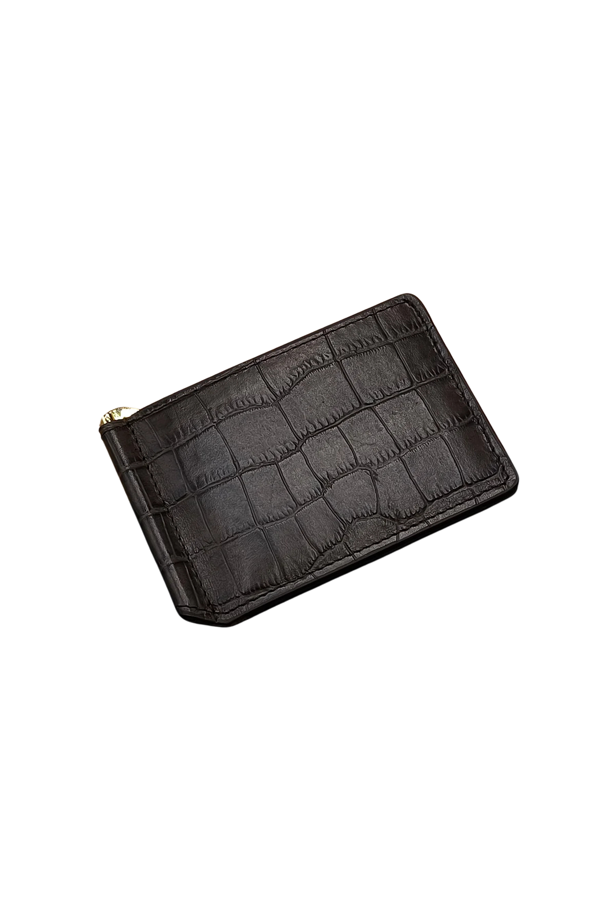 Luxury Croc-Embossed Leather Cardholder