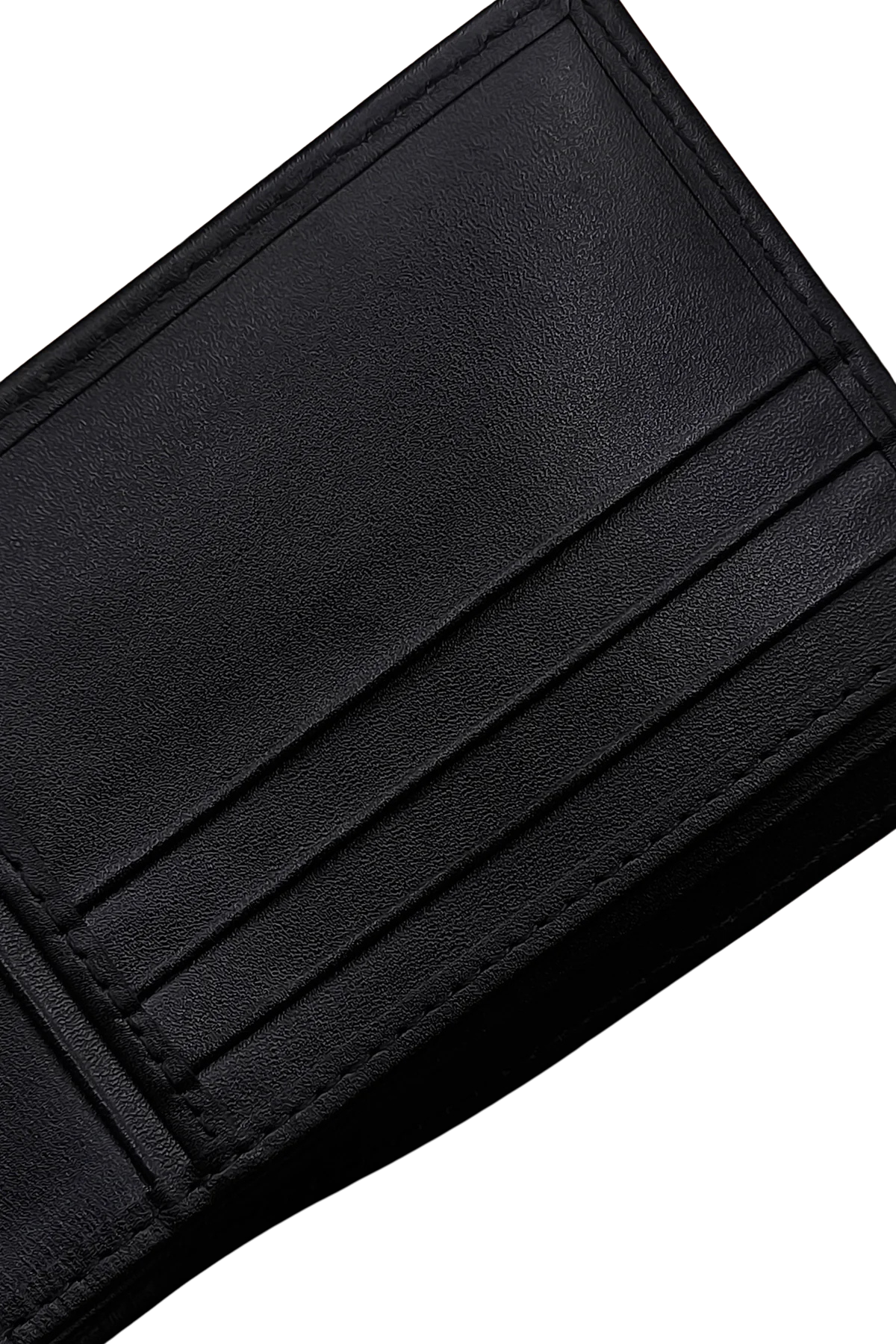 Men’s Black Leather Wallet with Keychain