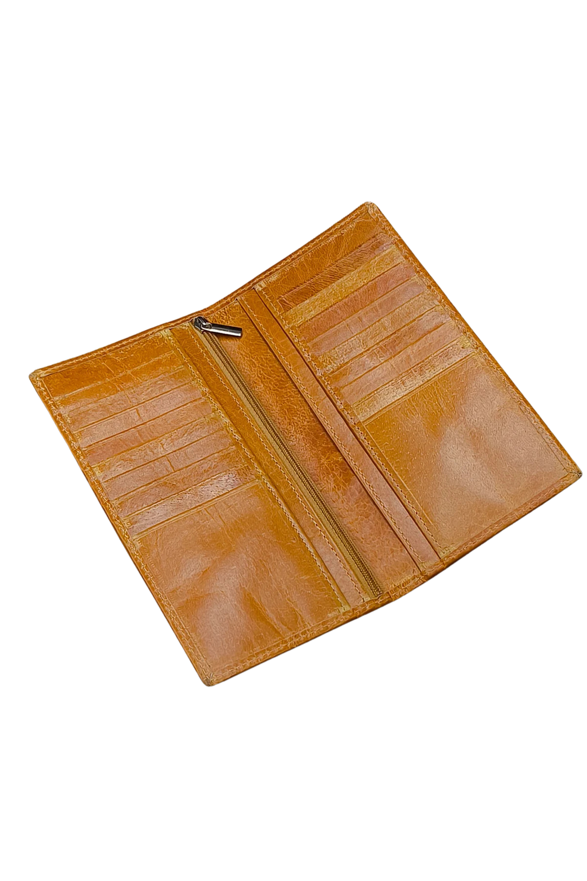 Men’s Stylish Tan Leather Wallet - Long Bifold