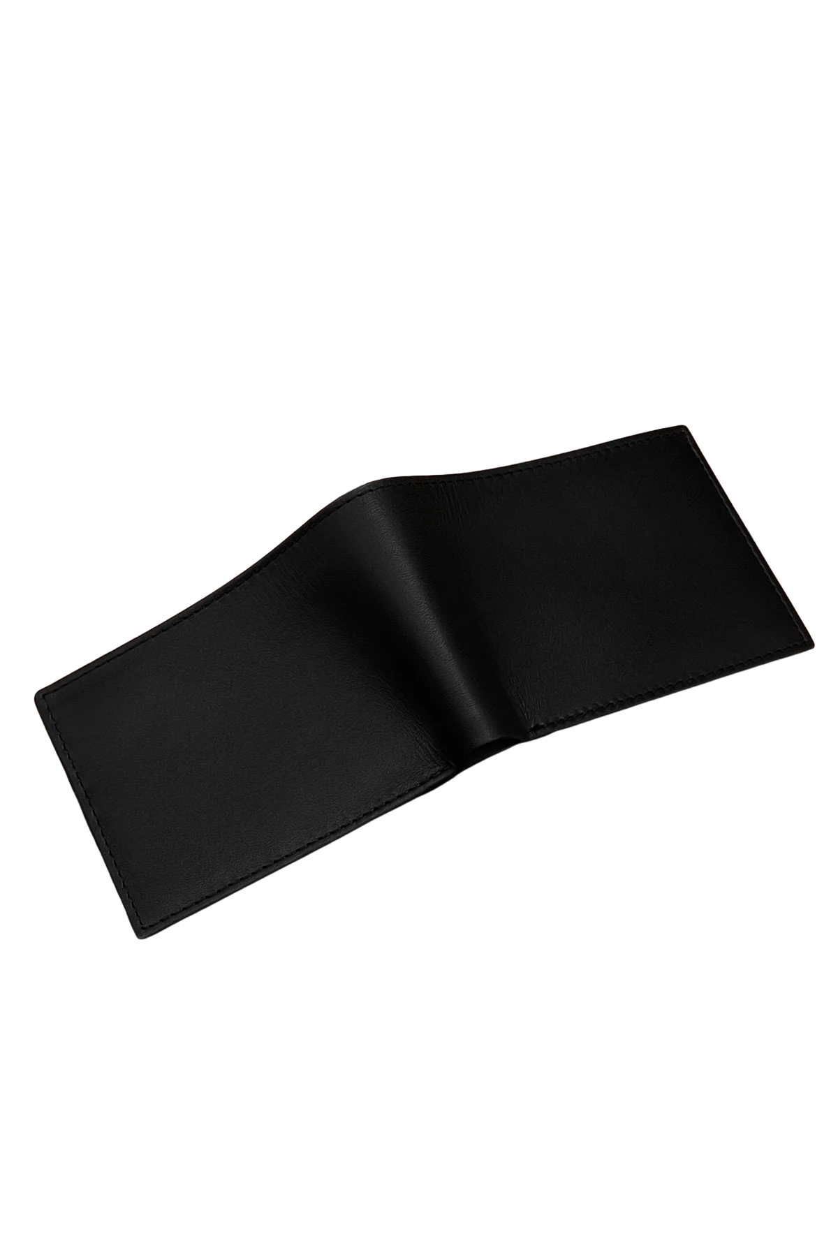 Classic Black Leather Slim Bifold Wallet - Timeless Design