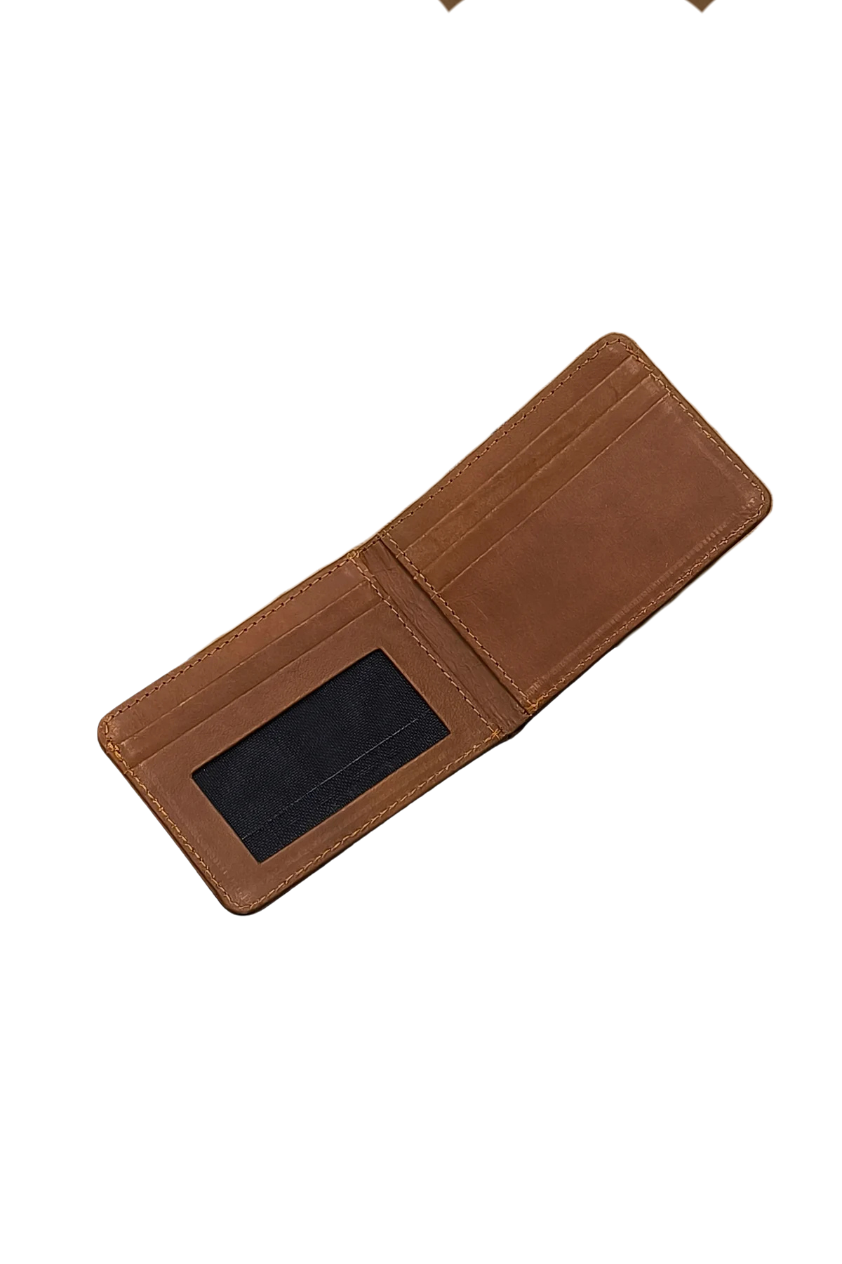 Tan Leather Slim Bifold Wallet - Elegant & Minimalist Design