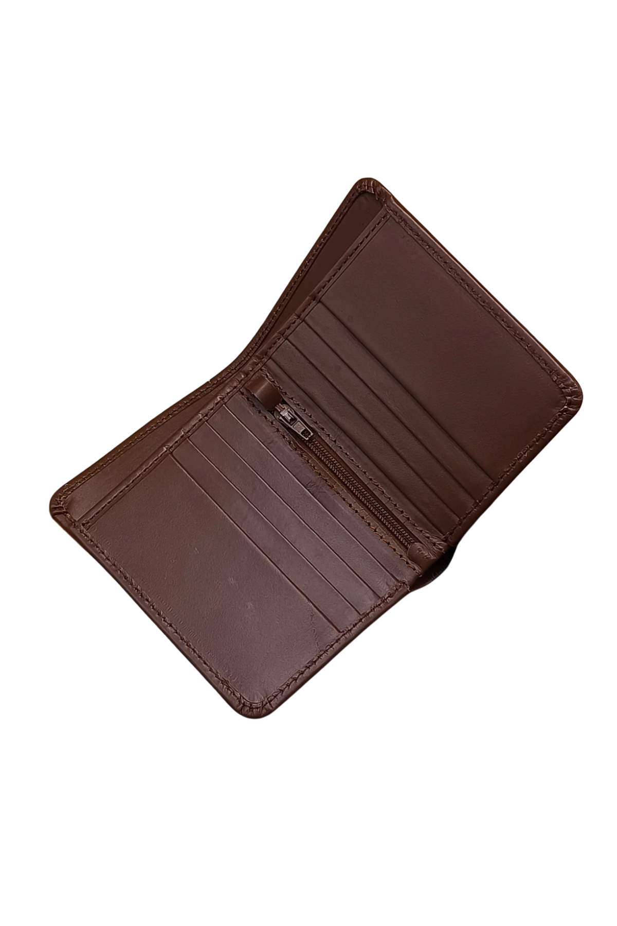 Classic Tan Leather Bifold Wallet