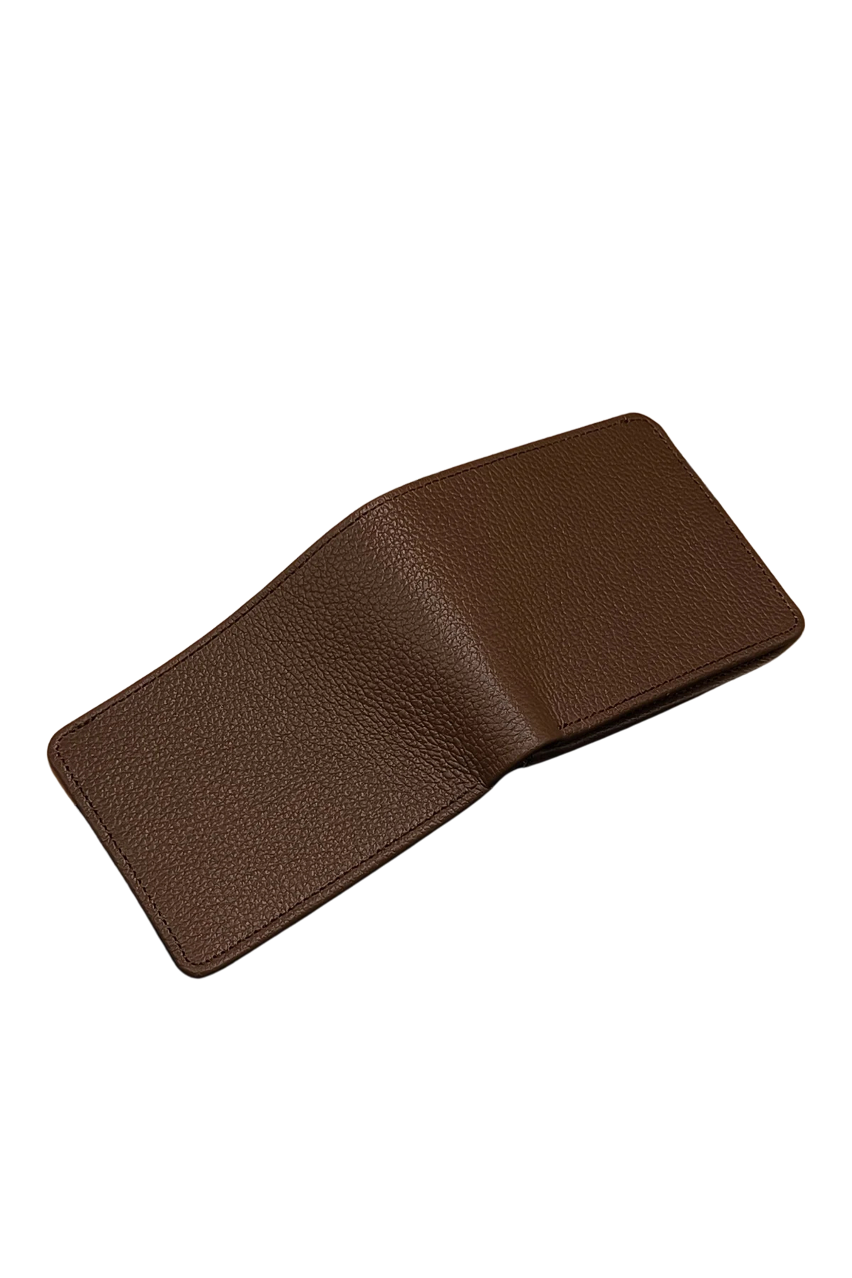 Men’s Brown Leather Wallet with Coin Pocket