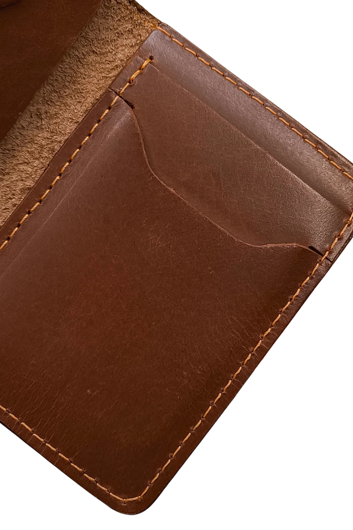 Sleek Brown Leather Bifold Wallet