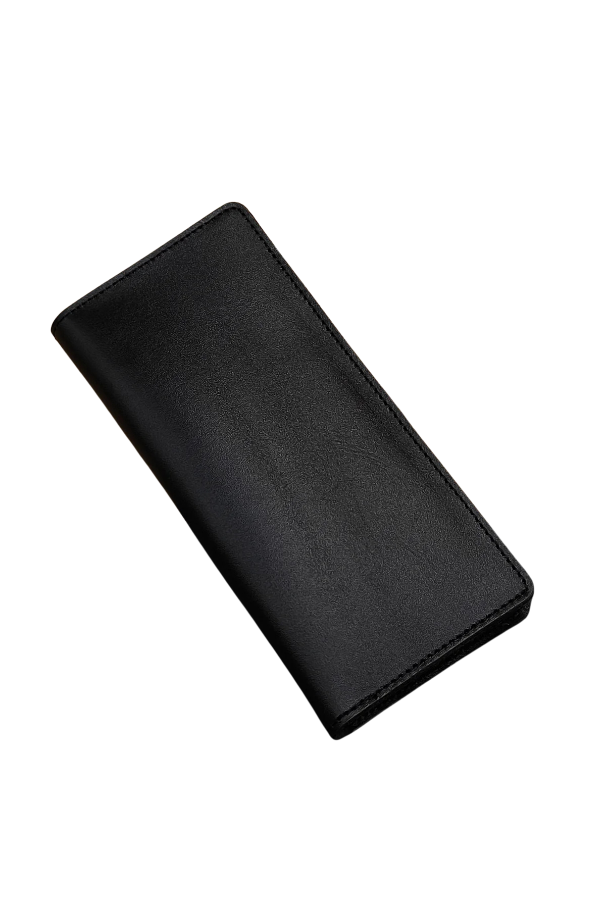 Black Leather Long Wallet – Slim & Elegant Design