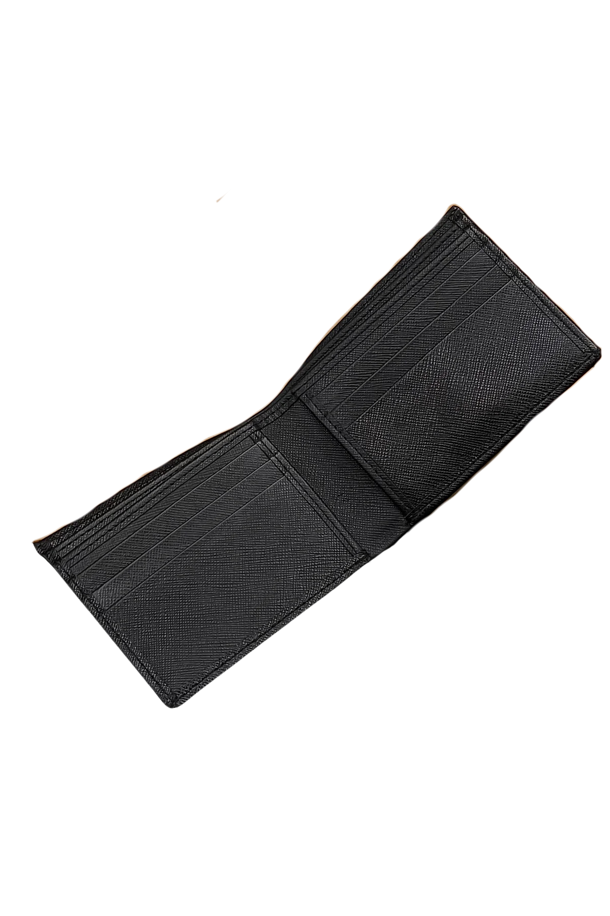 Stylish Black Leather Bifold Wallet - Slim Fit