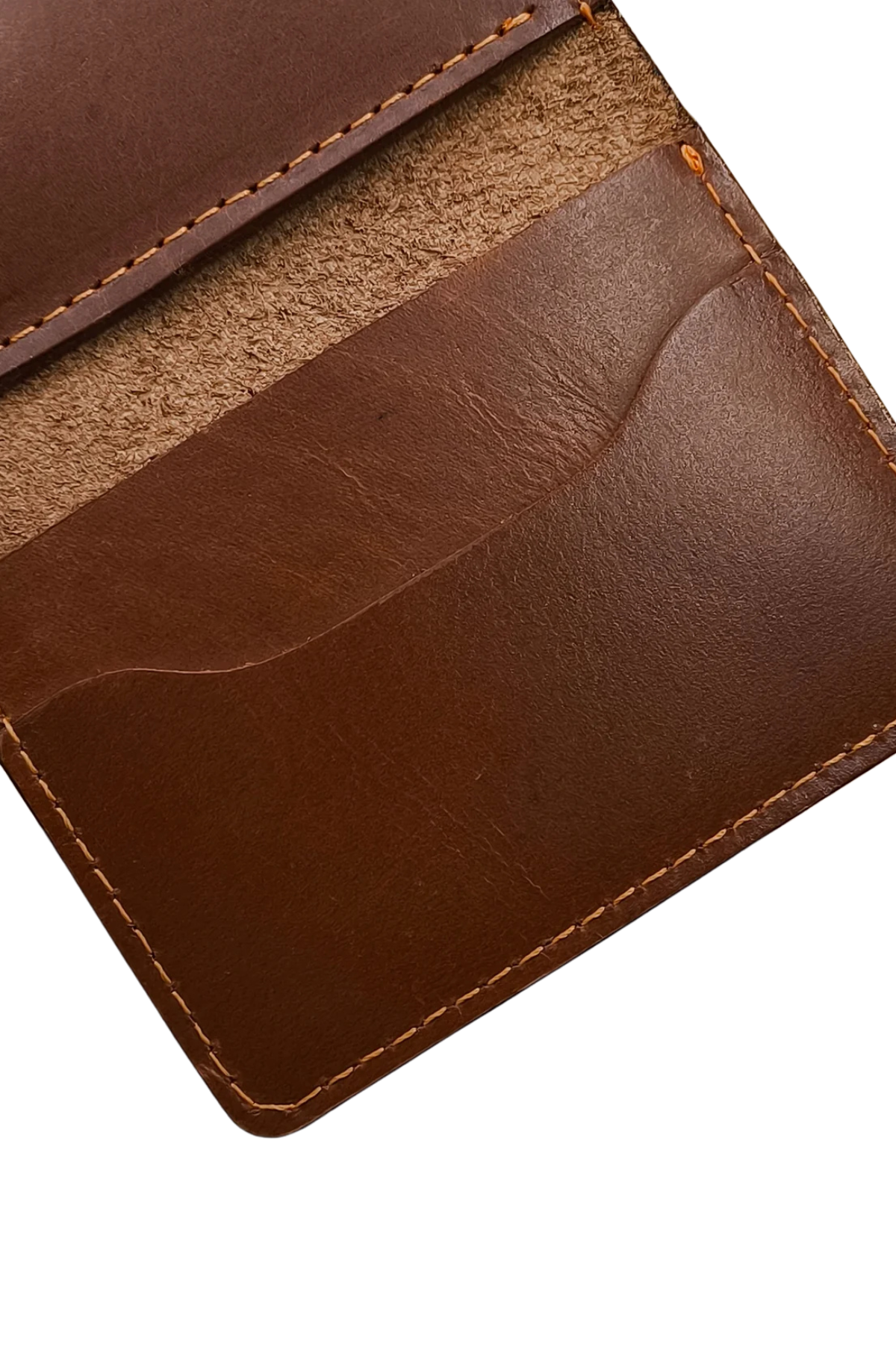 Sleek Brown Leather Bifold Wallet