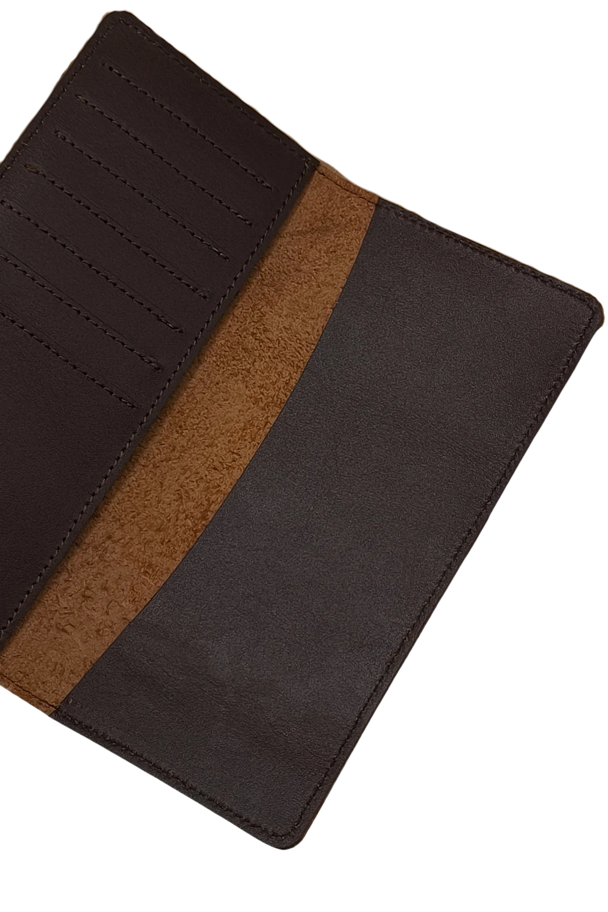 Men’s Dark Brown Leather Wallet - Slim Bifold Design