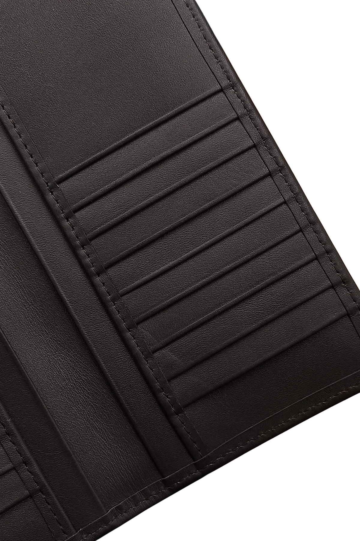 Men’s Brown Leather Long Wallet - Slim Design