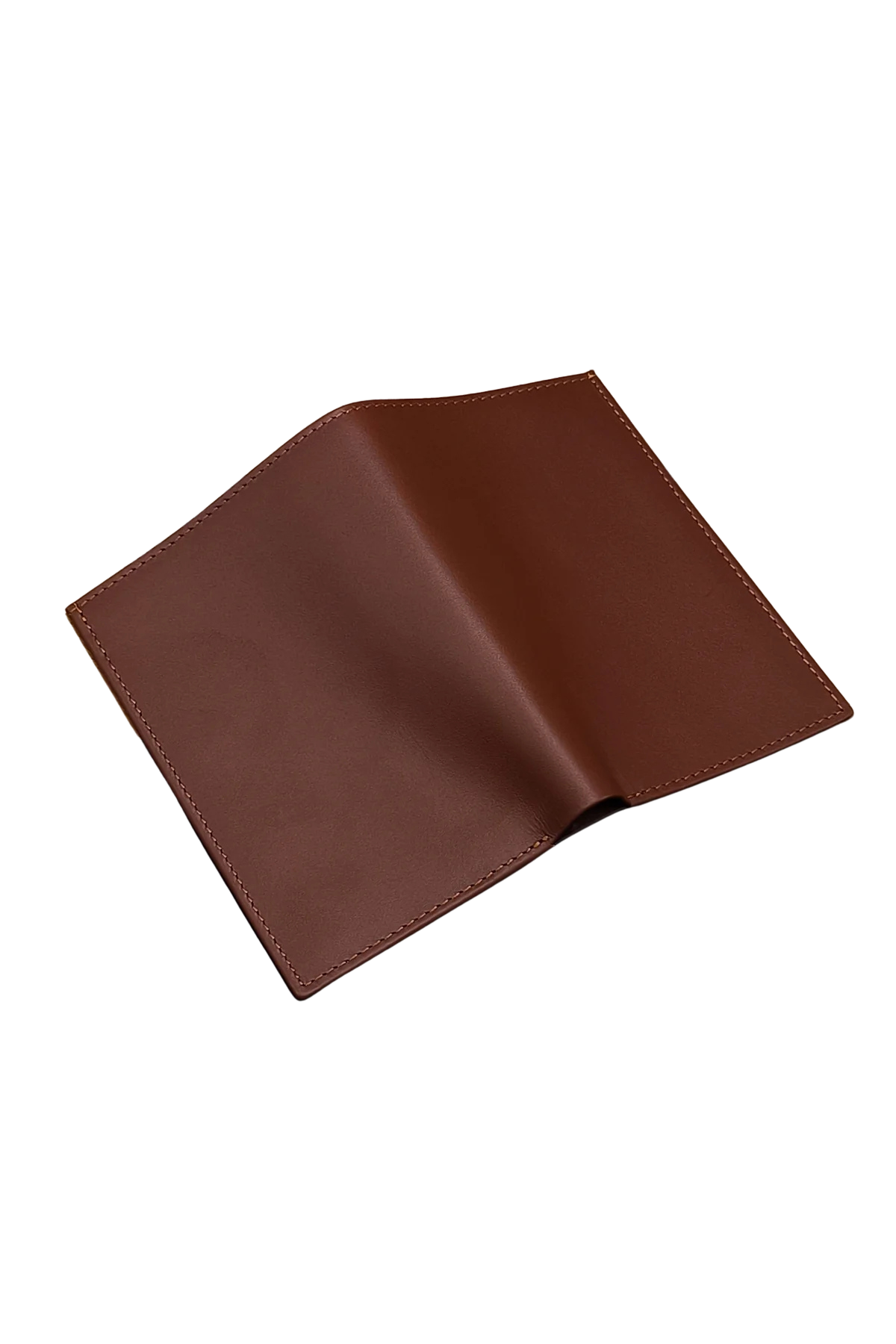 Men’s Brown Leather Slim Bifold Wallet - Stylish & Compact