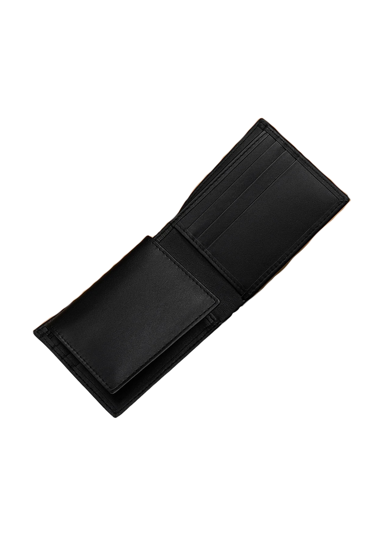 Classic Black Leather Slim Bifold Wallet - Timeless Design