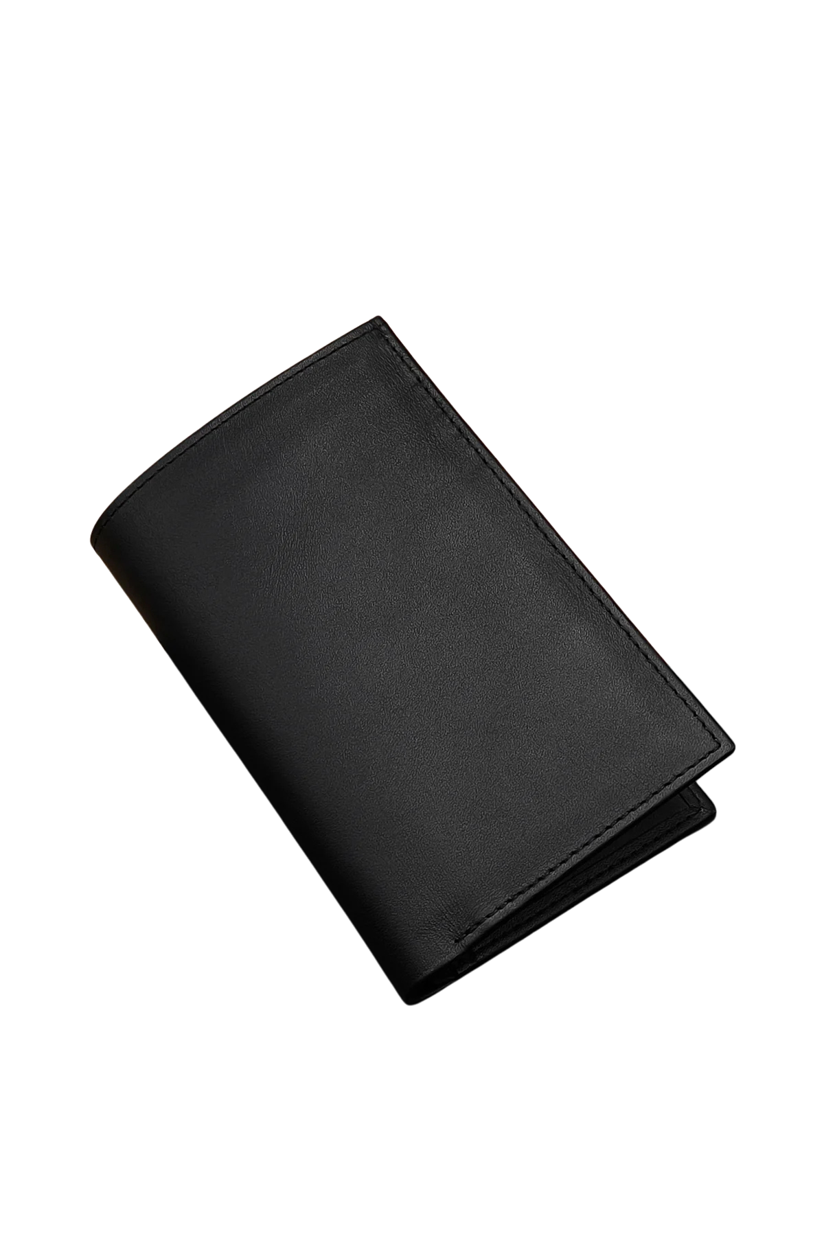 Men’s Black Leather Wallet - Classic Slim Bifold Design