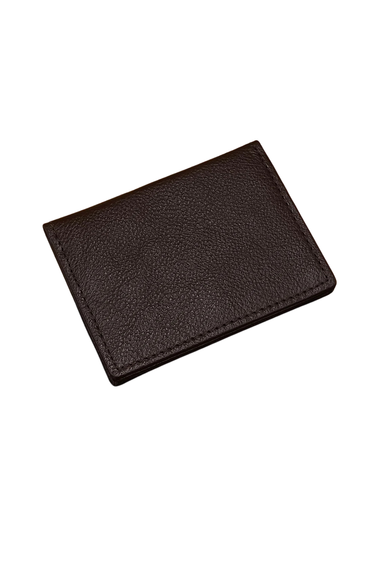 Slim Brown Leather Wallet for Men – Classic Pebbled Finish
