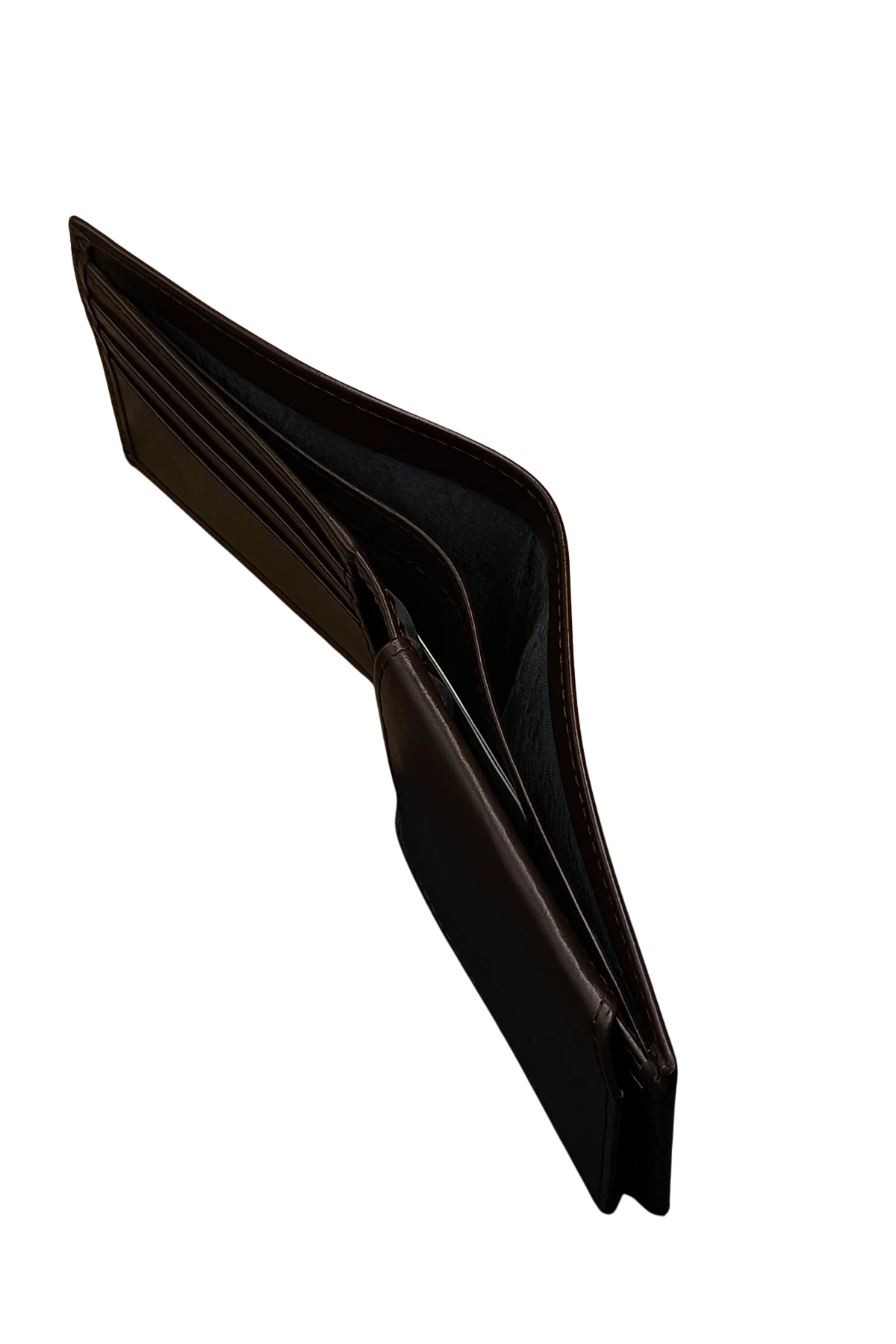 Classic Dark Brown Leather Bifold Wallet