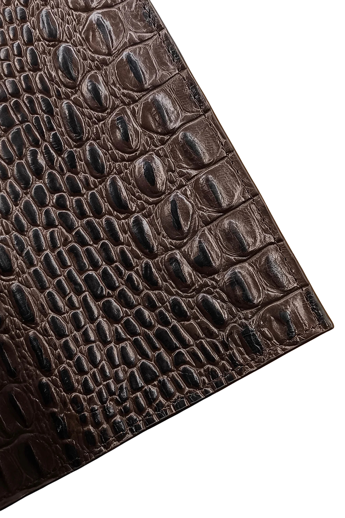 Men’s Brown Crocodile Leather Wallet - Functional and Stylish
