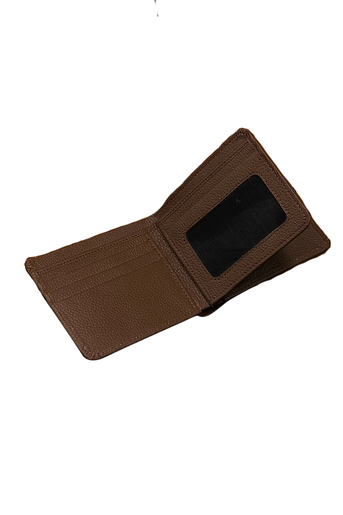 Men’s Brown Leather Wallet with Coin Pocket