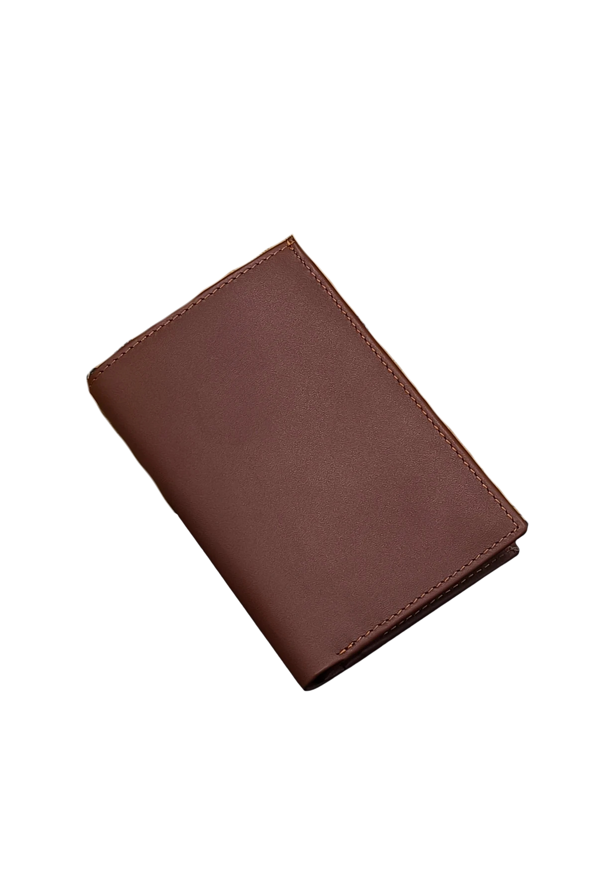 Men’s Brown Leather Slim Bifold Wallet - Stylish & Compact