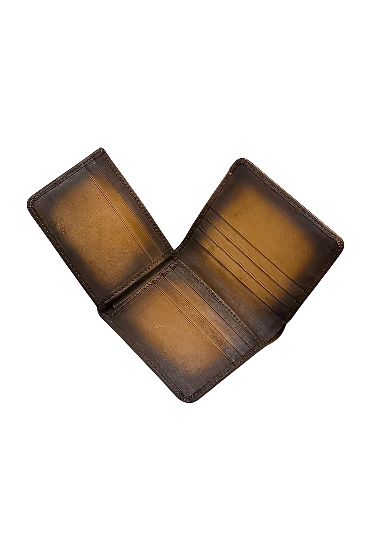 Hand-Burnished Leather Wallet – Simple and Slim for Men