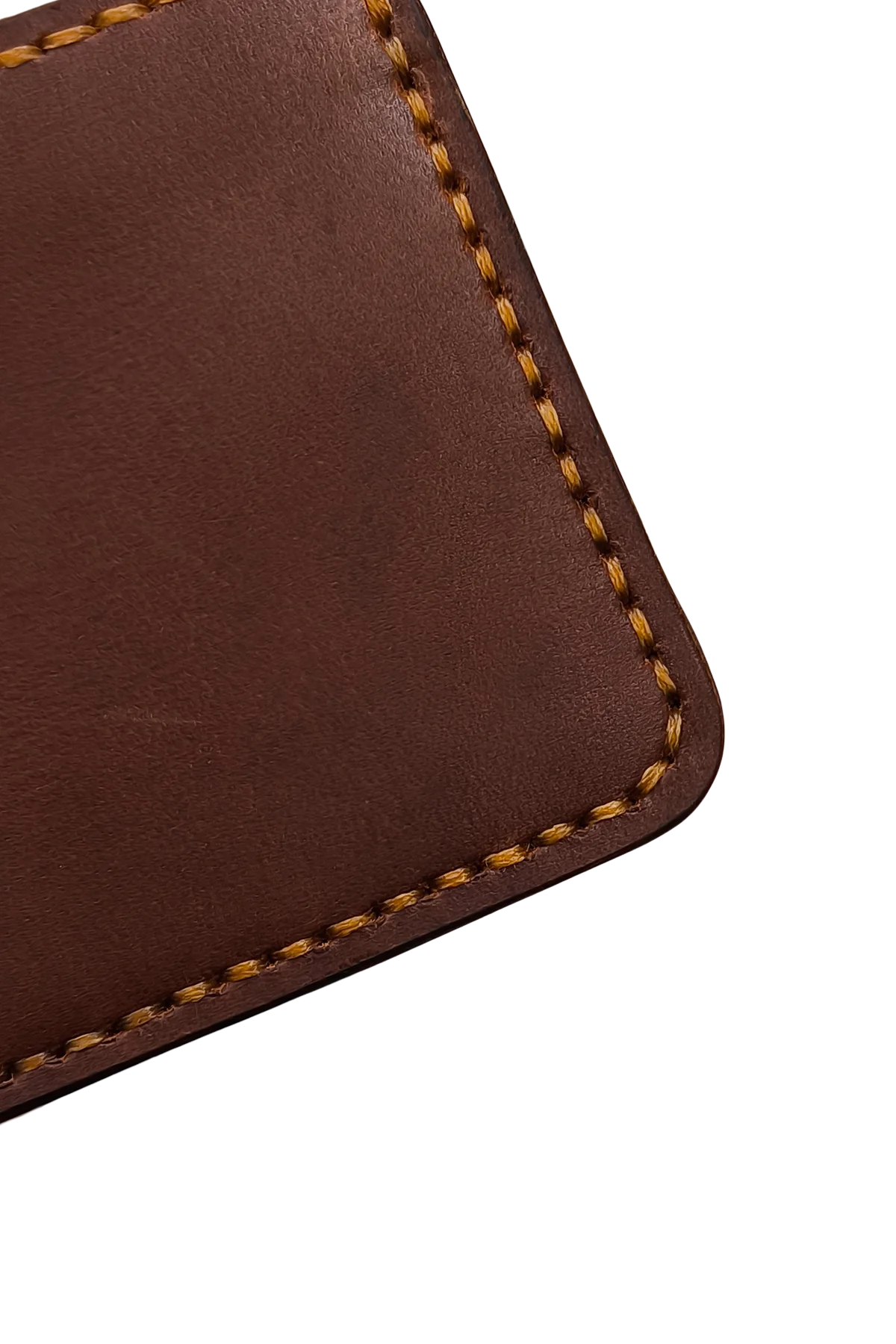 Hand-Stitched Leather Wallet – Dark Brown Bifold for Men