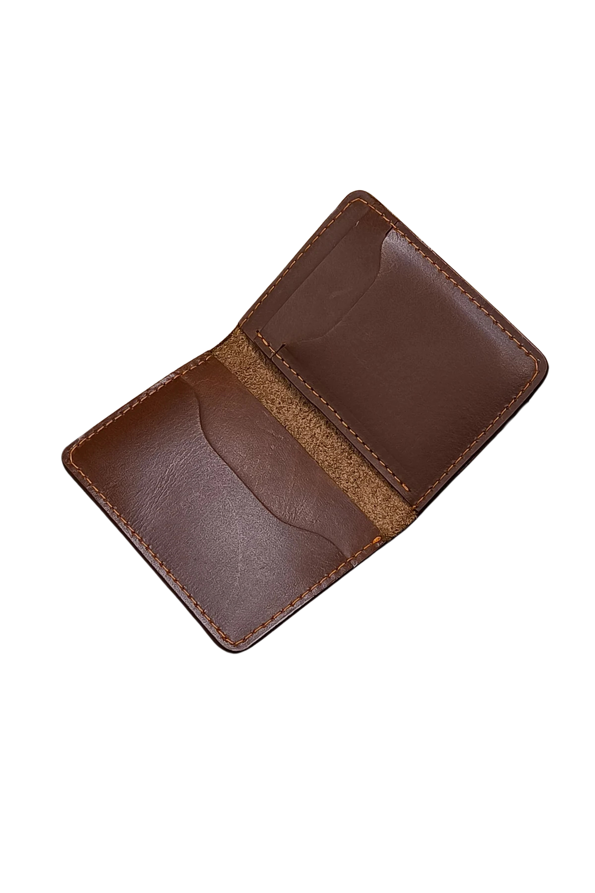 Sleek Brown Leather Bifold Wallet