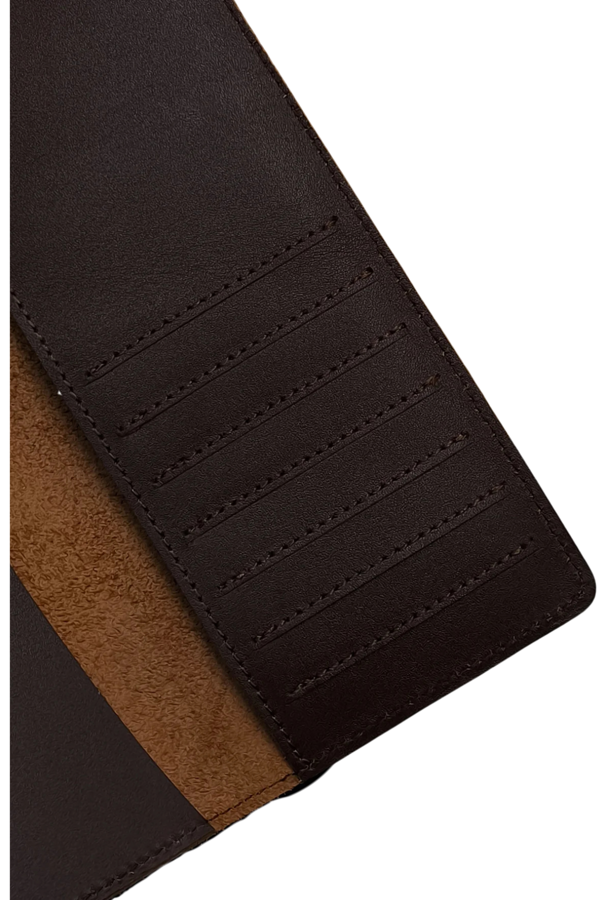 Men’s Dark Brown Leather Wallet - Slim Bifold Design