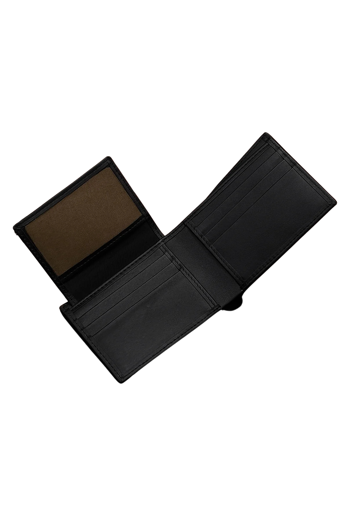 Classic Black Leather Slim Bifold Wallet - Timeless Design
