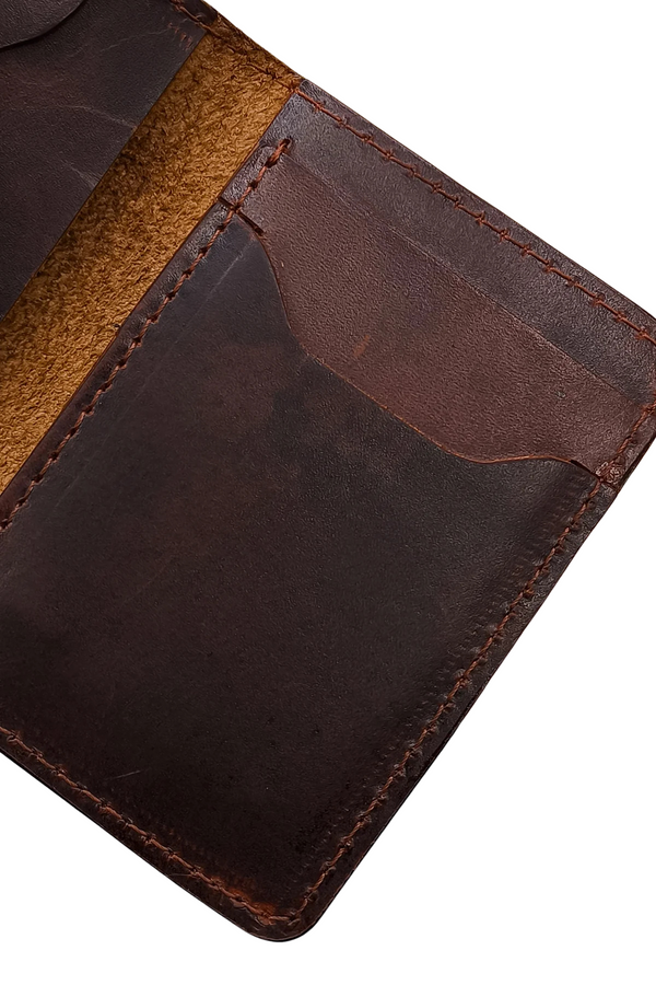 Classic Brown Leather Bifold Wallet for Men