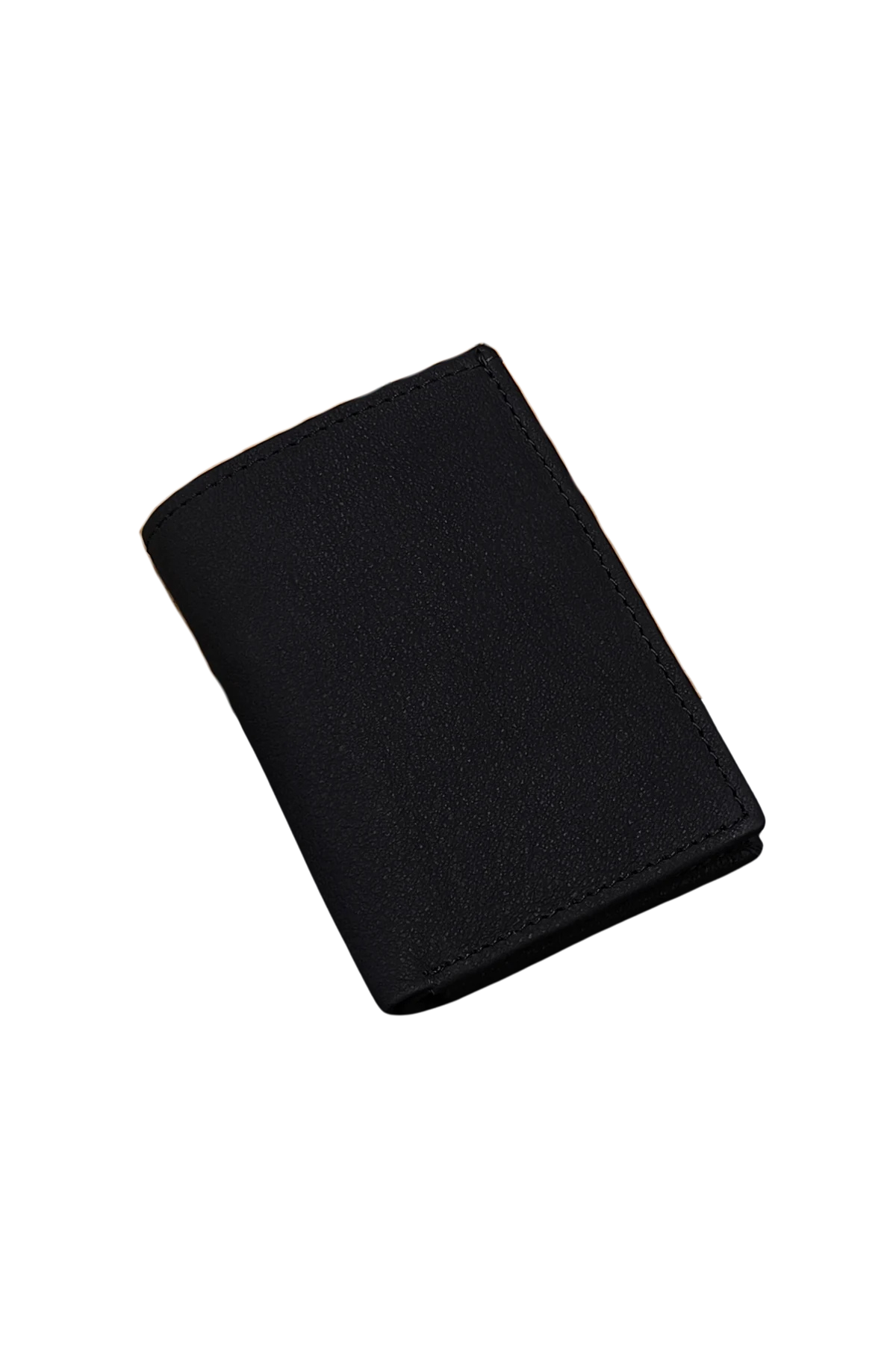Men's Black Slim Leather Card Holder – Minimalist Design