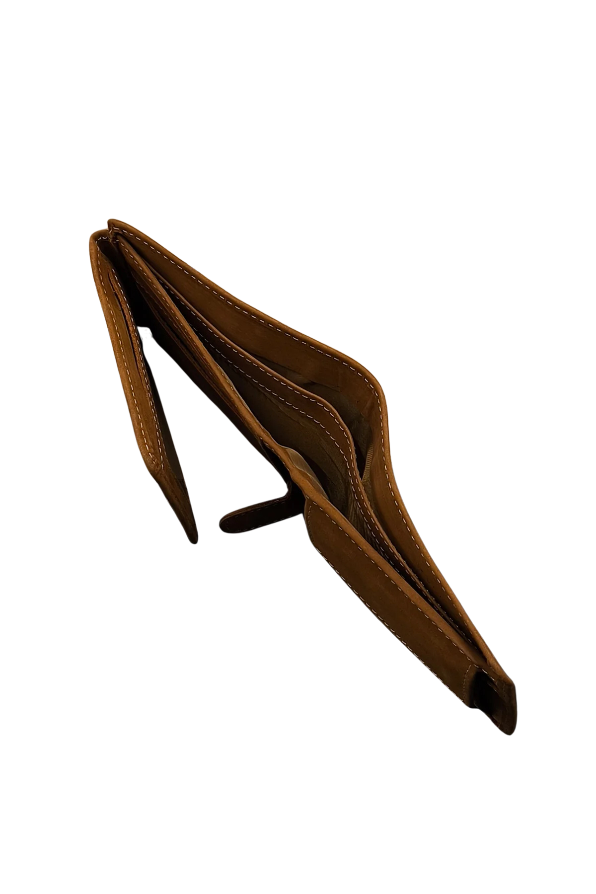 Tan Leather Bifold Wallet – Handcrafted & Durable