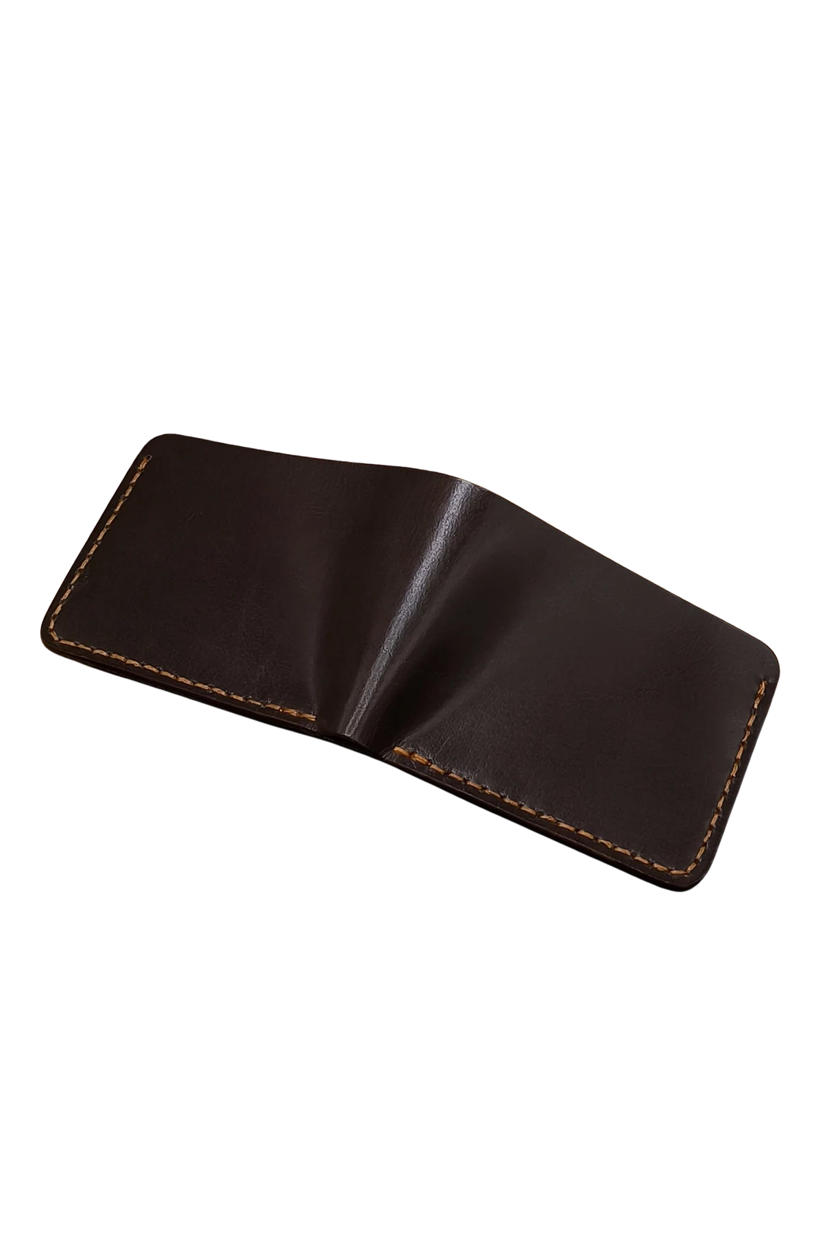 Classic Dark Brown Leather Bifold Wallet - Timeless & Durable Design