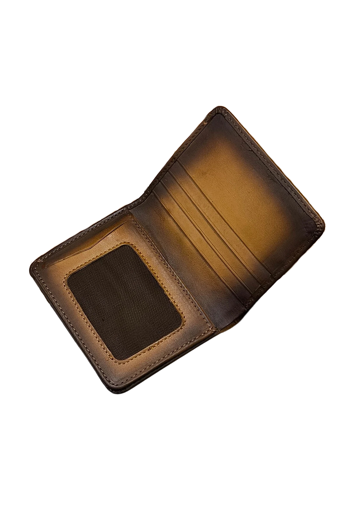 Hand-Burnished Leather Wallet – Simple and Slim for Men