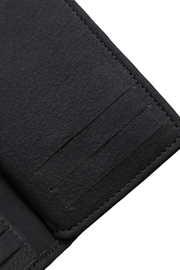 Men's Black Slim Leather Card Holder – Minimalist Design
