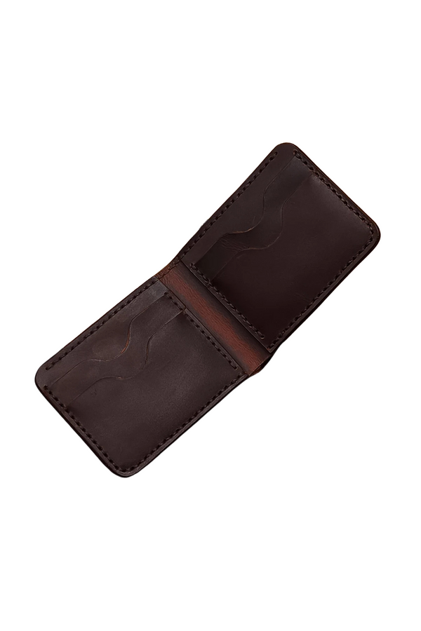 Handcrafted Dark Brown Leather Wallet for Men