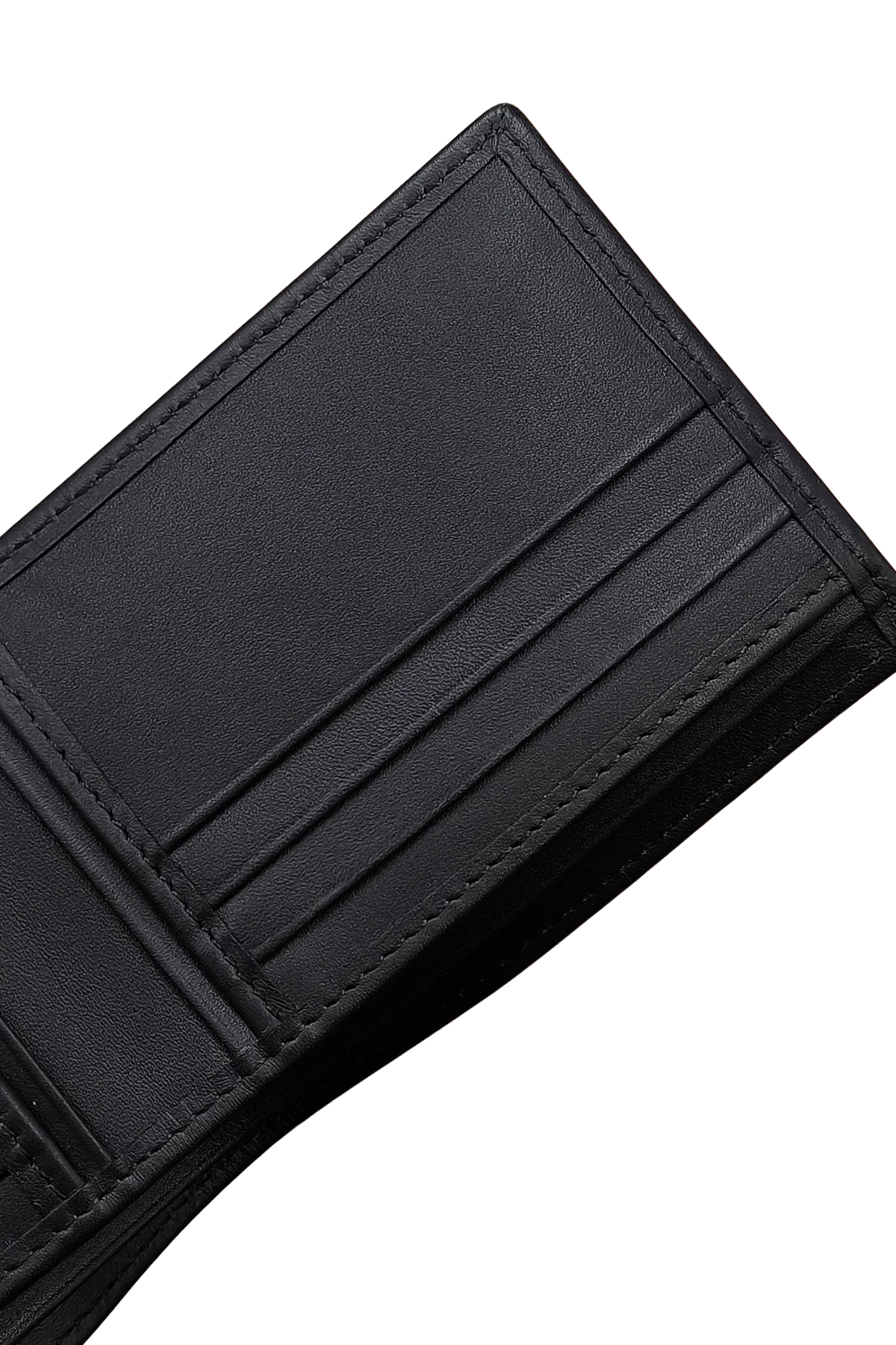 Men’s Gift Set: Black Leather Wallet with Keychain
