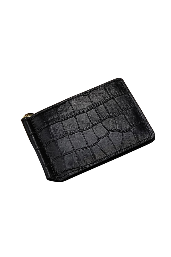Luxury Black Crocodile Leather Wallet – Stylish & Functional